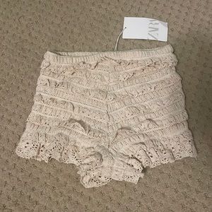 Zara lace shorts